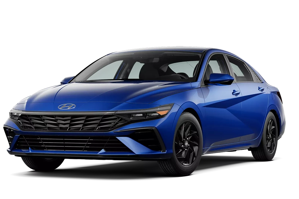 2024 Blue Hyundai Elantra Hybrid