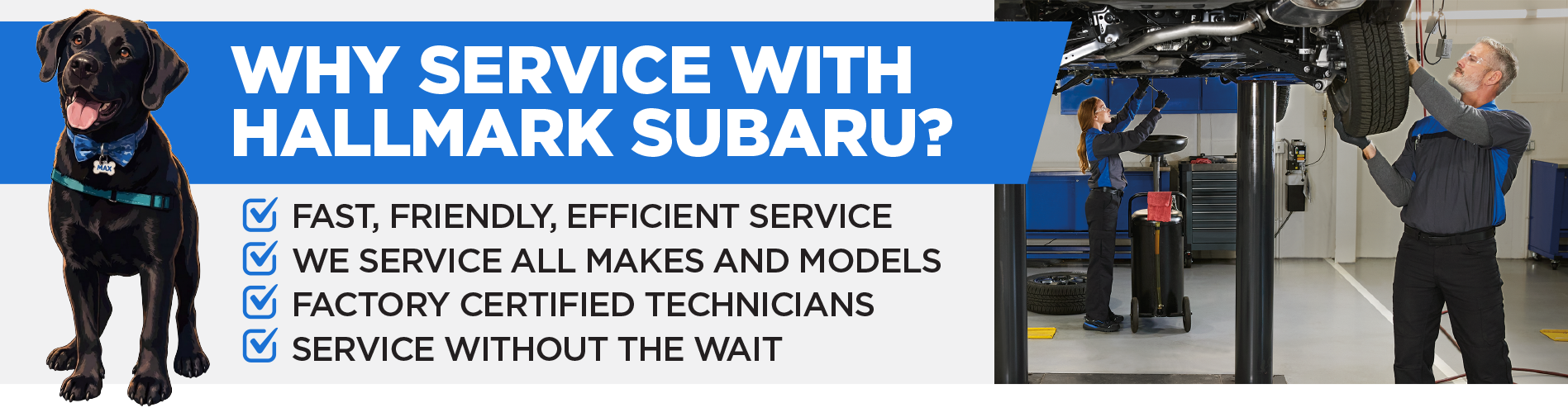 Fast, Friendly, Efficient Service at Hallmark Subaru