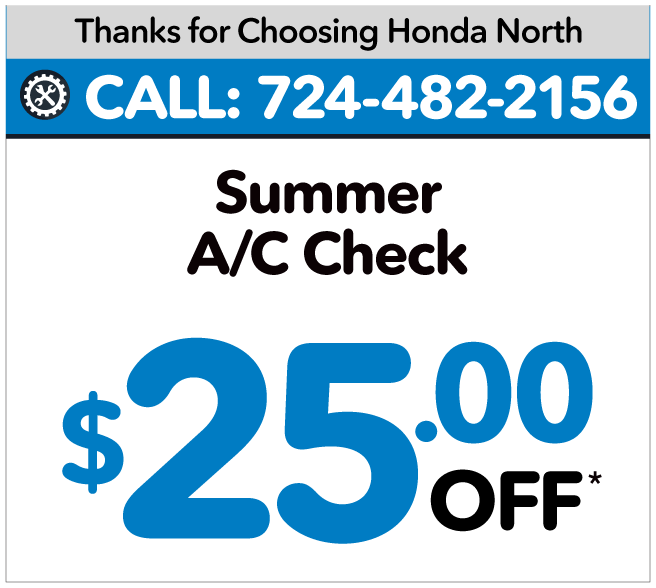 Summer A/C Check	$25.00 OFF*