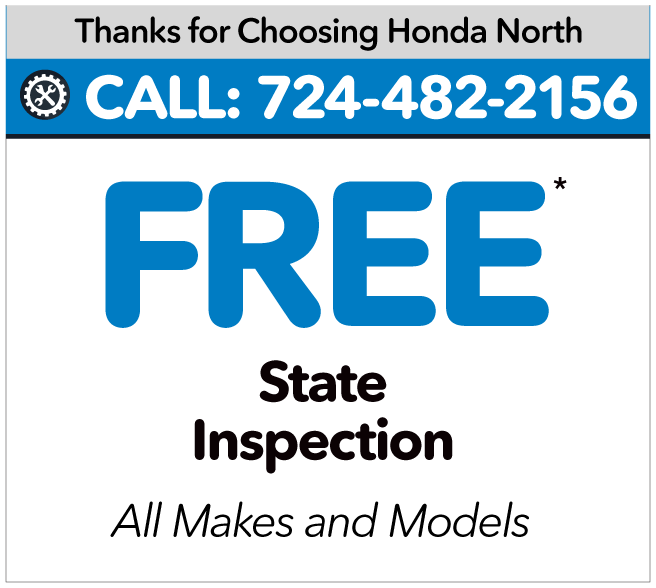 FREE State Inspection*	All Makes and Models