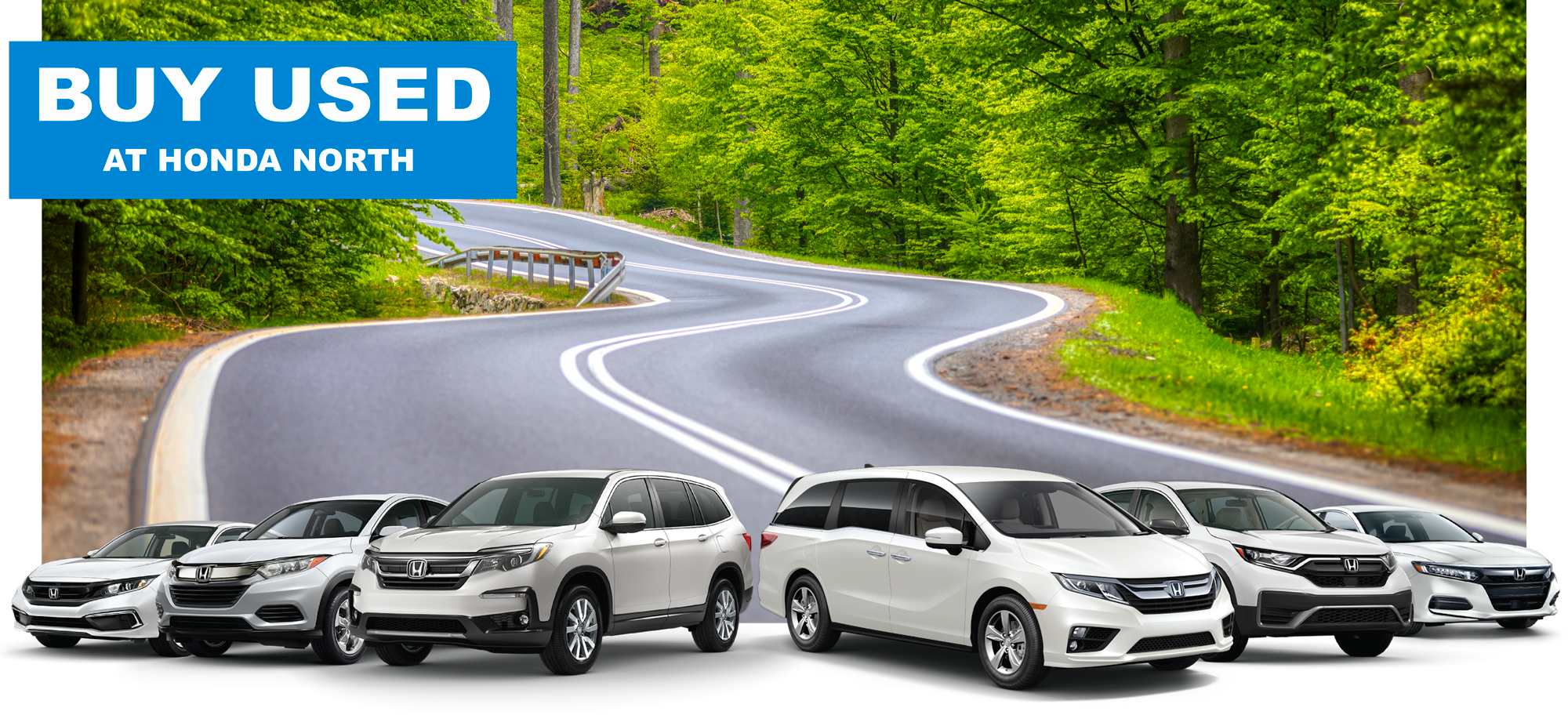 Honda lineup in Cranberry, PA