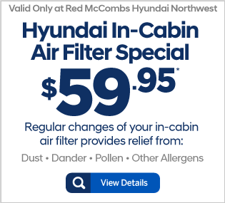 Hyundai In-Cabin Air Filter Special - $59.95 - View Details