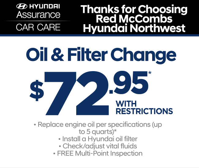 Oil & Filter Change - $72.95 with restrictions