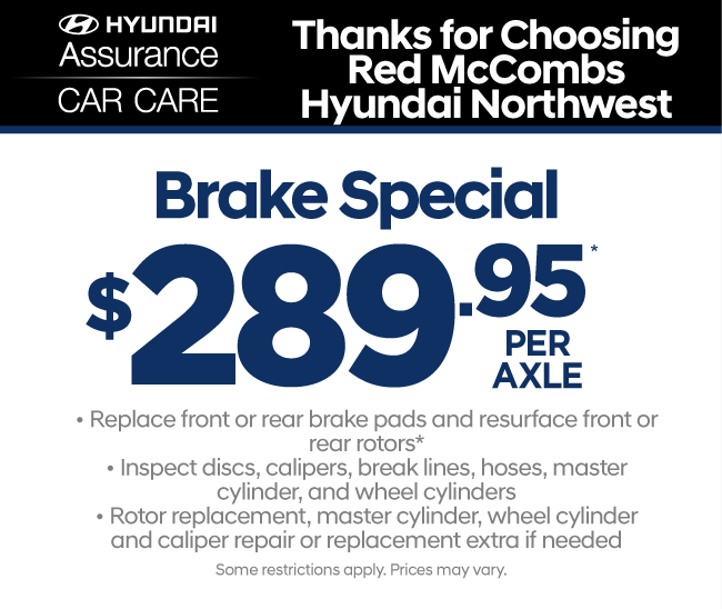 Brake Special - $289.95 per axle