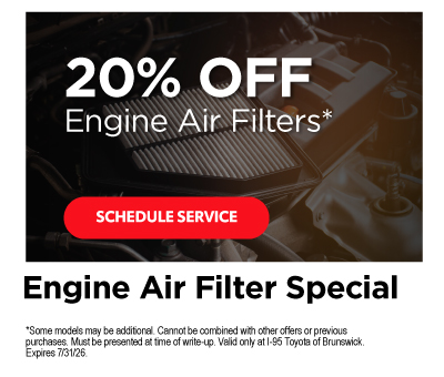 20% off engine air filters* - Schedule Service