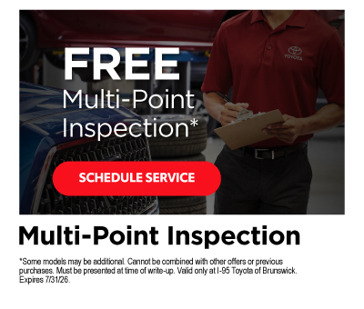 Free multi-point inspection* - Schedule Service