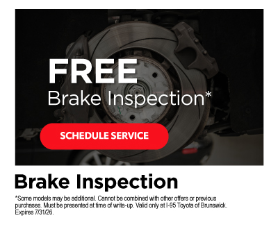 Free brake inspection* - Schedule Service