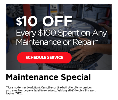 $10 off every $100 spent on any maintenance or repair* - Schedule Service