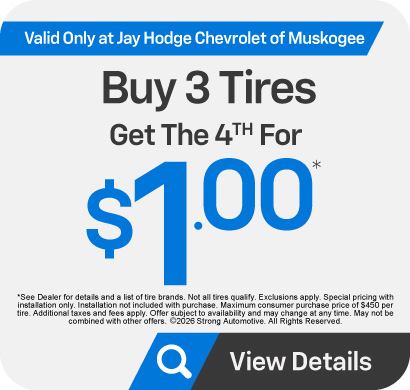 Buy 3 Tires, Get The 4th for - $1.00 - View Details
