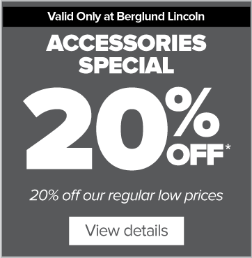 Accessories Special 20% Off. View Details
