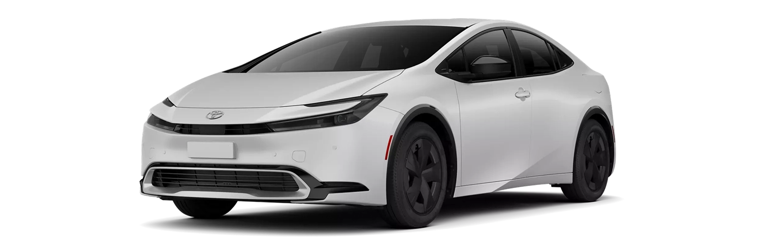 White 2024 Prius Prime with no background