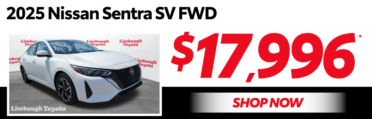 2025 Nissan Sentra SV FWD  $17,996 | Shop Now