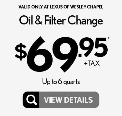 Oil and Filter Change (up to 6 quarts): $69.95* - View Details