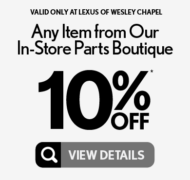 Any Item From Our In-store Parts Boutique: 10% off* - View Details