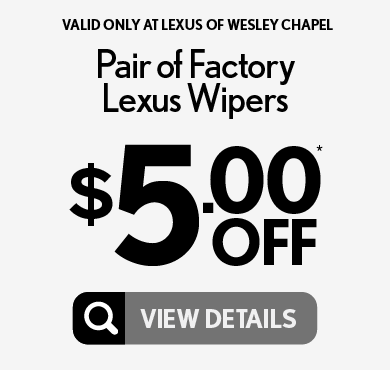 Pair of factory Lexus Wipers: $5.00 off - View Details