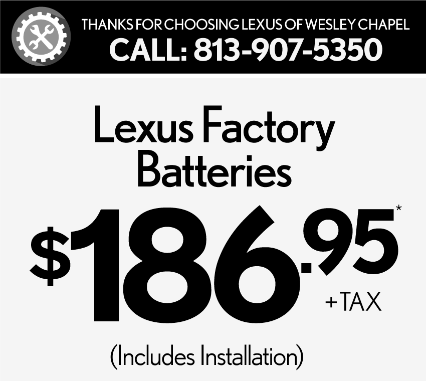 Thanks for choosing Lexus of Wesley Chapel