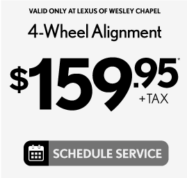 4-Wheel Alignment: $159.95* - Schedule Service