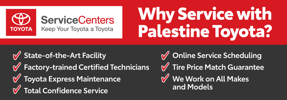 Service your vehicle with Palestine Toyota