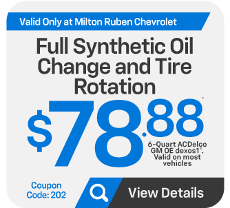 Full synthetic oil change and tire rotation - $78.88 - View Details
