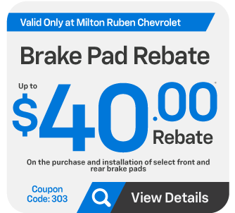 Brake pad rebate - $40.00 rebate - View Details