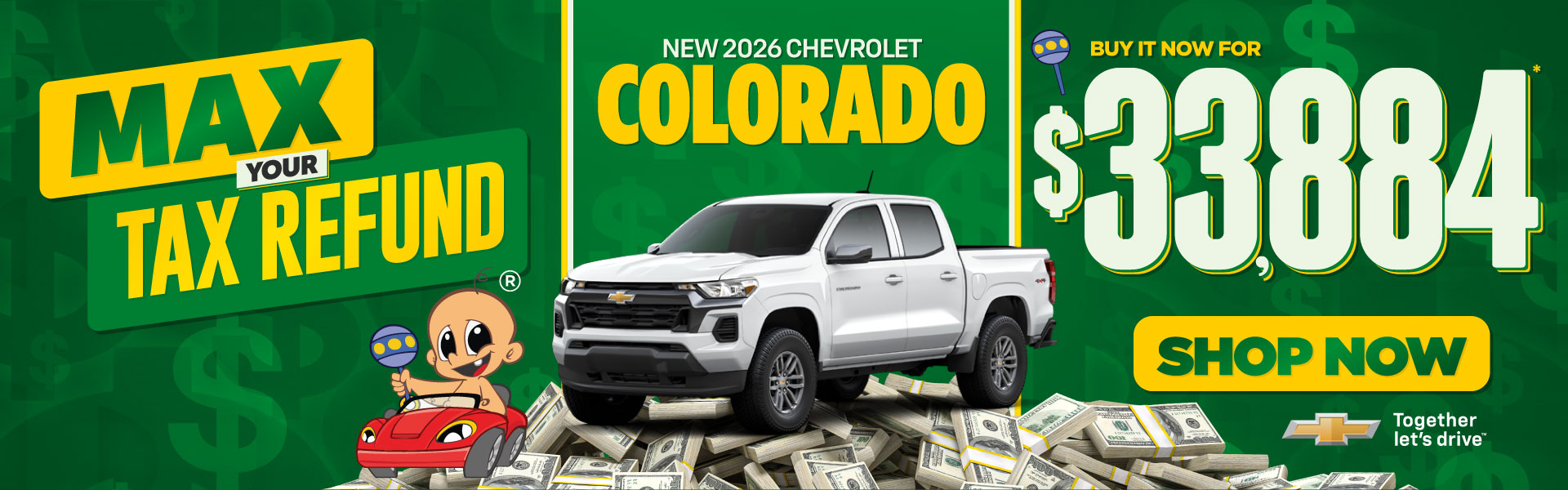 New 2026 Chevy Colorado buy for $33,884* | ACT NOW
