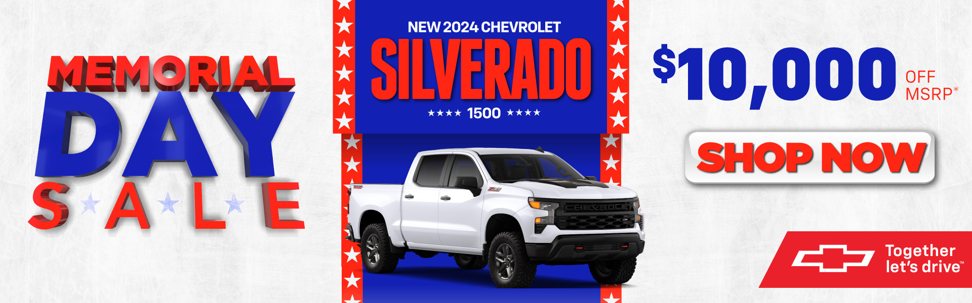 2024 Chevrolet Silverado 1500 - $10,000 Off MSRP* - Shop Now