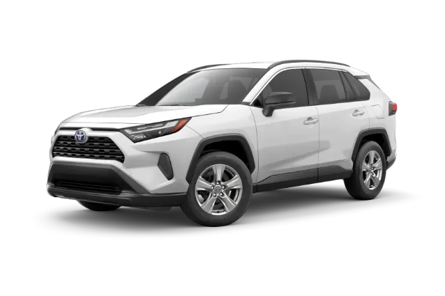 2024 White Toyota RAV4 Hybrid