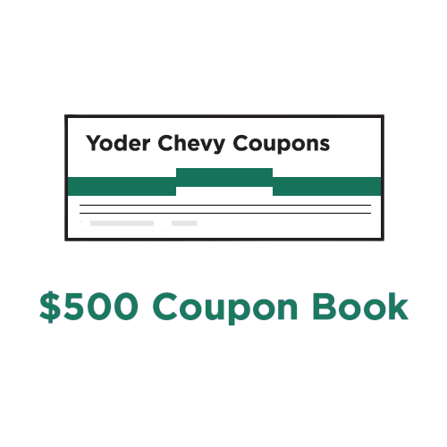 Yoder Chevrolet $500 Coupon Book