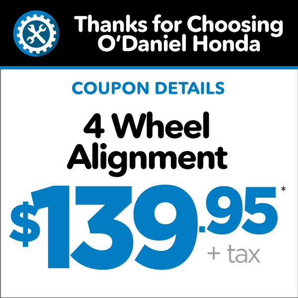 4 wheel alignment $139.95 +tax