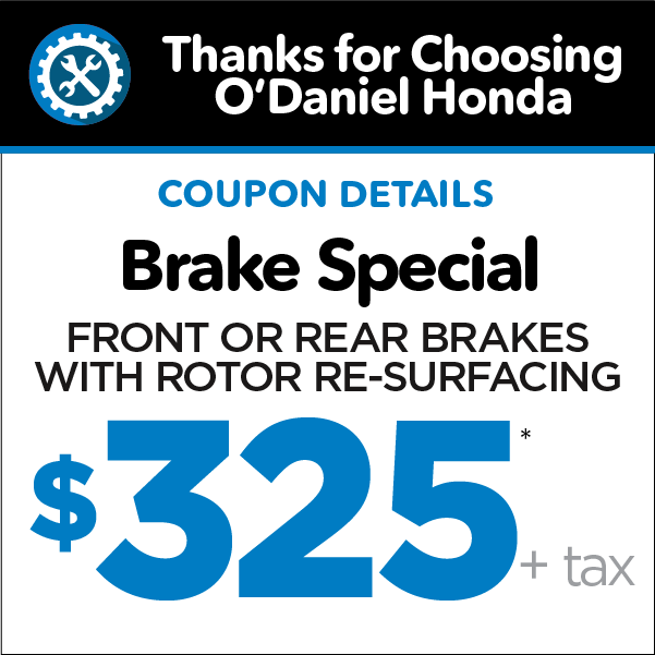 Brake Special - $325* plus tax