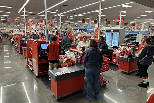 People meeting police