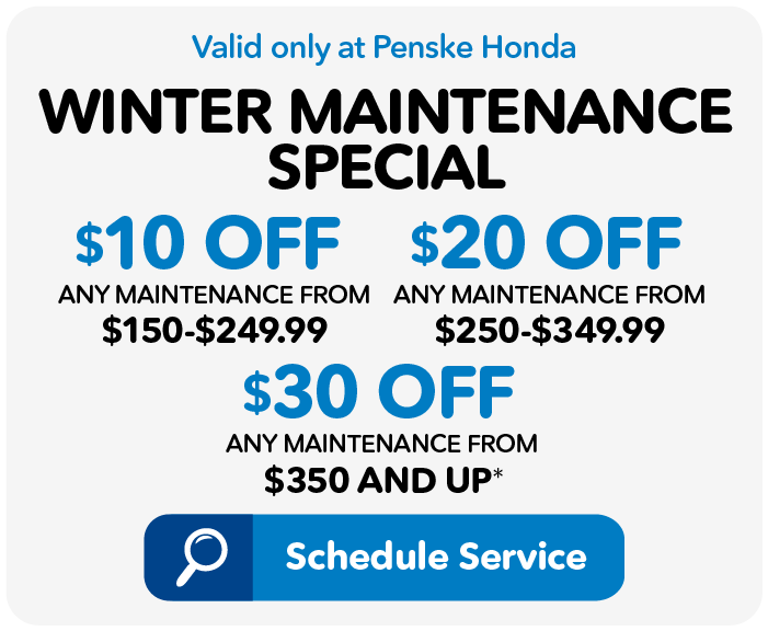 Winter Maintenance Special $10 Off any maintenance $100-$199 | $20 Off any maintenance $200-$299 | $30 Off any maintenance $300-$399 View Details. 