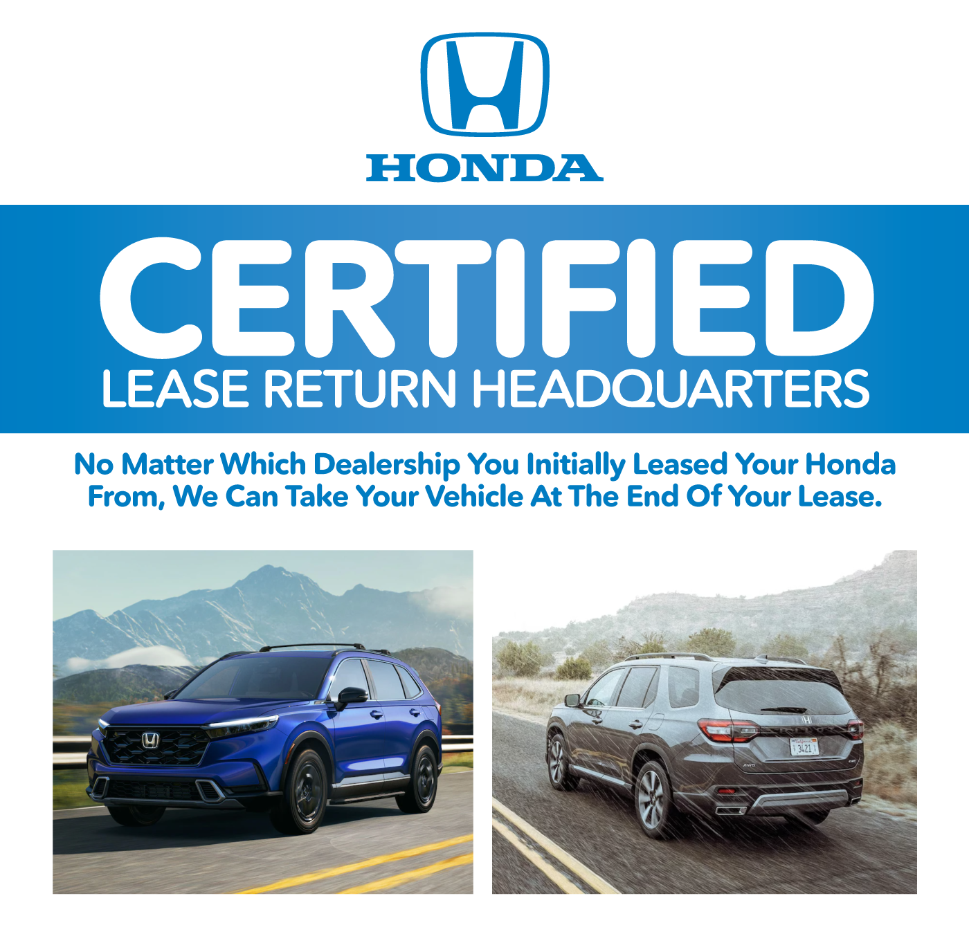 Penske Honda is Your Lease Return Headquarters | No Matter Which Dealership You Initially Leased Your Honda From, We Can Your Vehicle Back