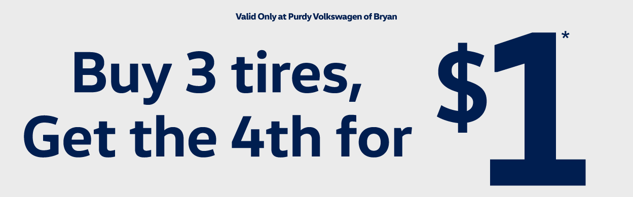 Buy 3 tires, get the 4th for $1