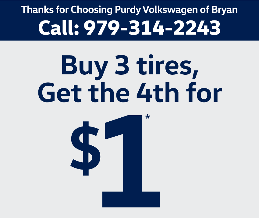 Buy 3 tires, get the 4th for $1