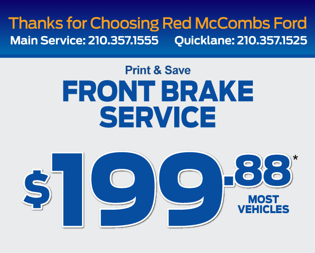 Front Brake Service | $199.88