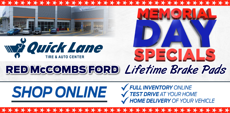 Red McCombs Ford and Quick Lane Tire and Auto Center Service Specials