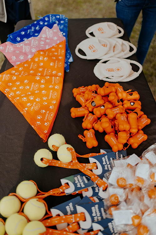 Walk, Wag, and Run event gift table