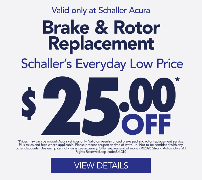 $25 Off Brake & Rotor Replacement* | View Details