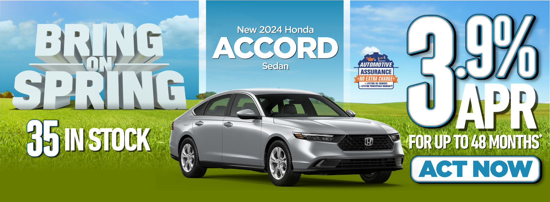 New 2024 Honda Accord Sedan - Get 3.9% APR for up to 48 months* | Act Now