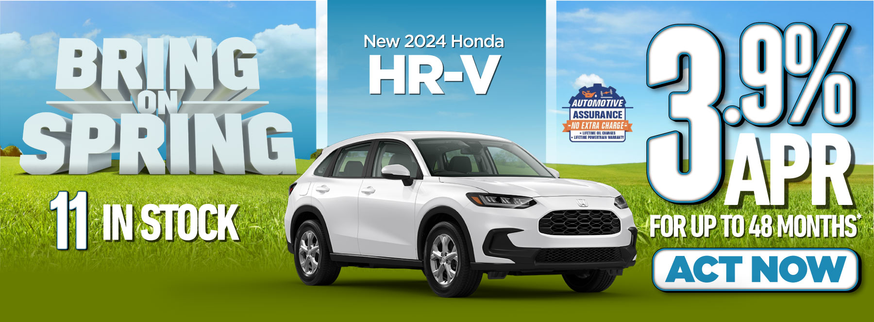 New 2024 Honda HR-V - Get 3.9% APR for up to 48 months* | Act Now