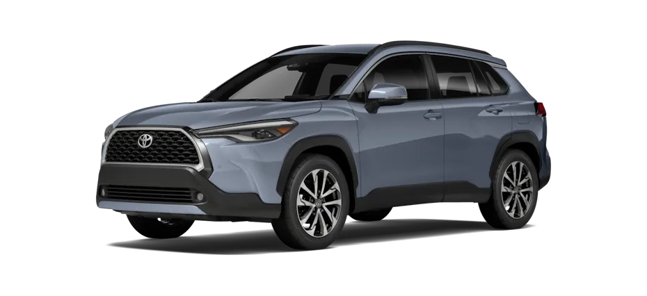 2024 Blue Toyota Corolla Cross Hybrid