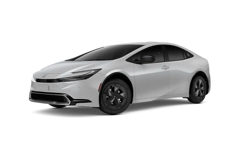 White 2024 Toyota Prius Prime with no background
