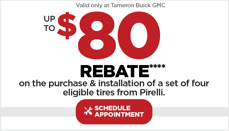 UP TO $80 REBATE**** on the purchase & installation of a set of four eligible tires from Pirelli. - Schedule Service