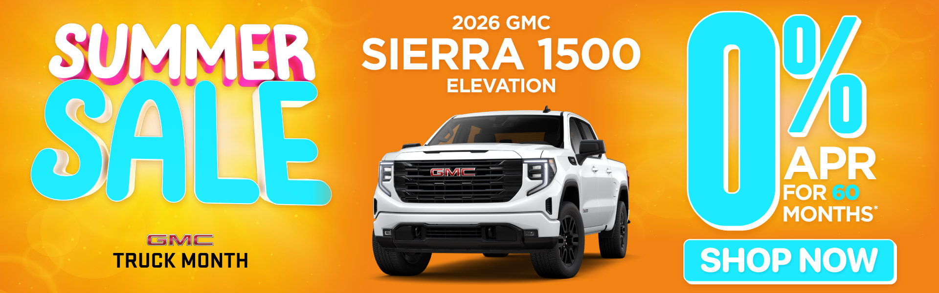 2026 GMC Sierra 1500 Elevation 0% APR for 60/Mo*
