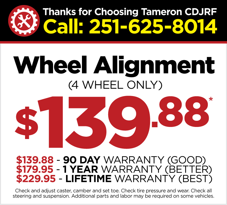 Wheel Alignment - $139.88