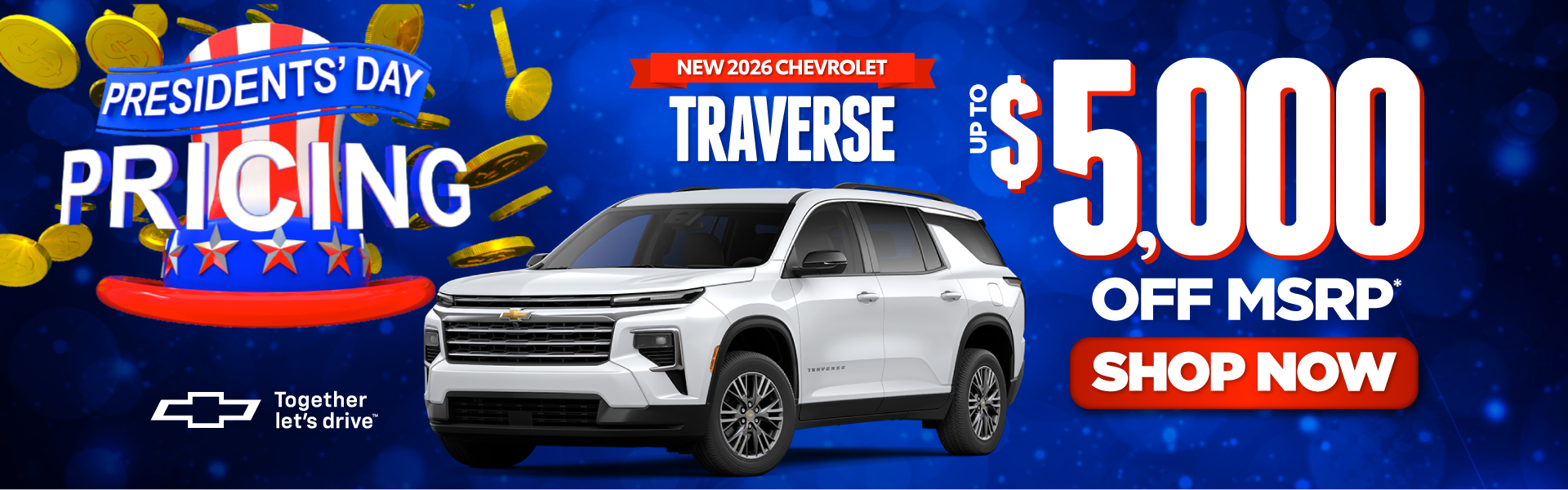 New 2026 Traverse - up to $5,000 off MSRP. Shop Now