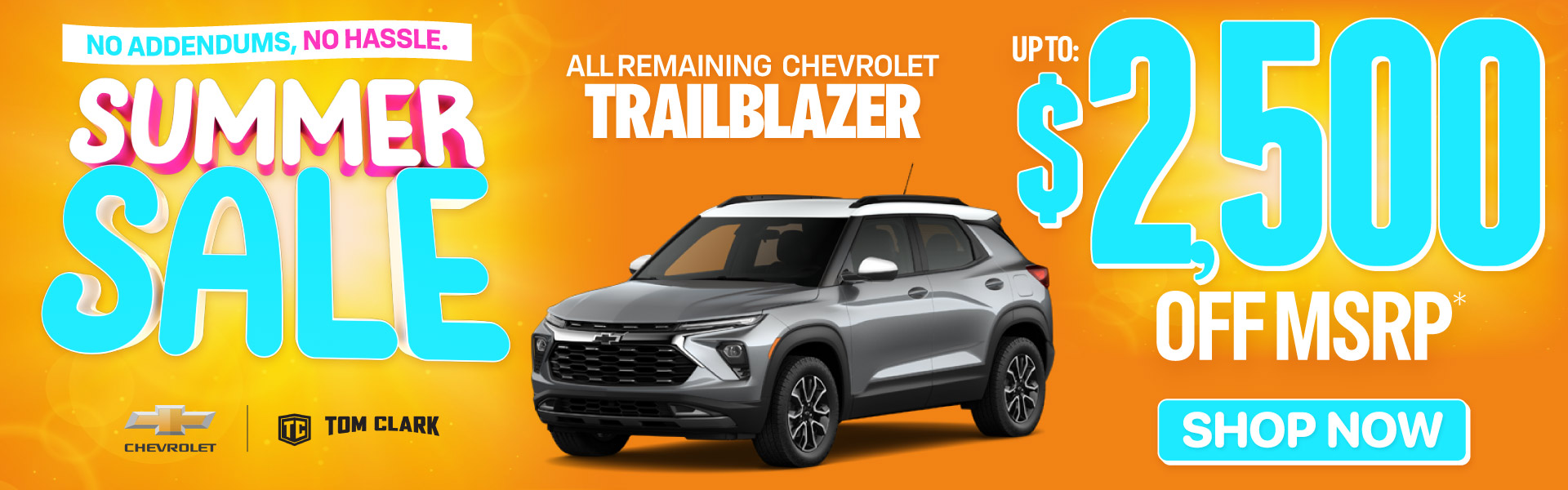 All Remaining Chevrolet Trailblazer up to $2,500 Off MSRP*