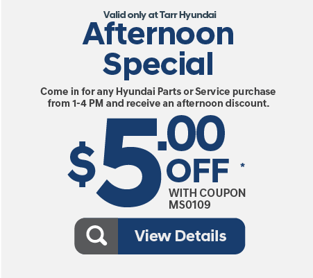 Afternoon Special $5 off | View Details