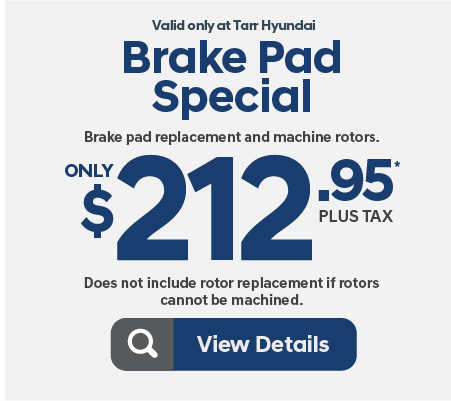 Brake Pad Special only $212.95 Plus Tax | View Details